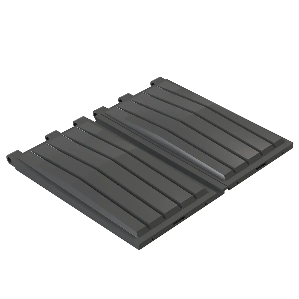 Industrial skip container twin lid system