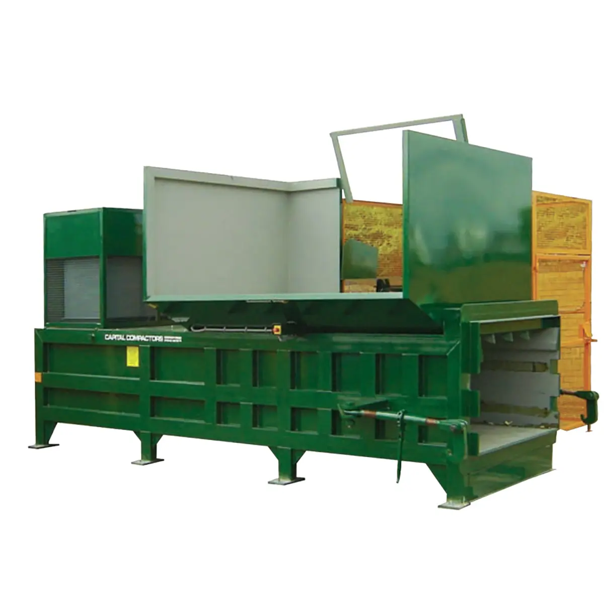 CS5 static compactor with side bin lift